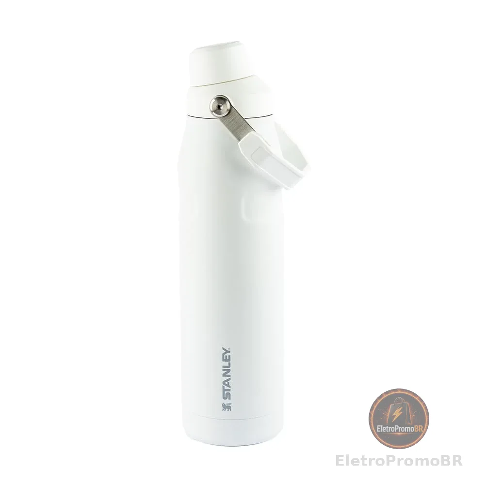 Stanley - Garrafa de água Aerolight com tampa de fluxo rápido, copo isolado a vácuo para bebidas frias, aço inoxidável leve, 710 ml, Polar