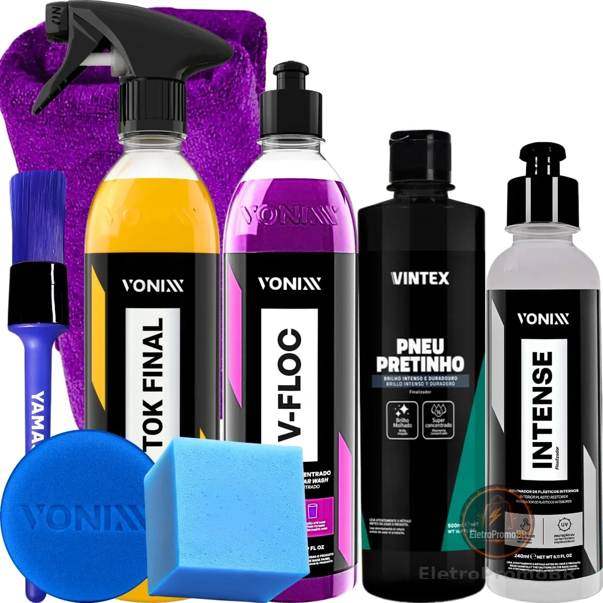 Kit Shampoo V-FLOC Cera Tok Final Revitalizador Intense 240ML VONIXX Pretinho Vintex