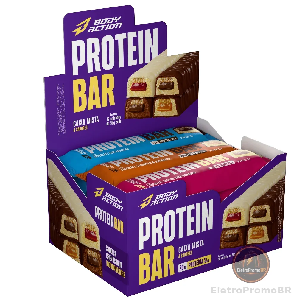 Barra de Proteína 20% Bodyaction (cx 12)