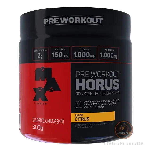 Pré Treino Hórus 150g Max Titanium