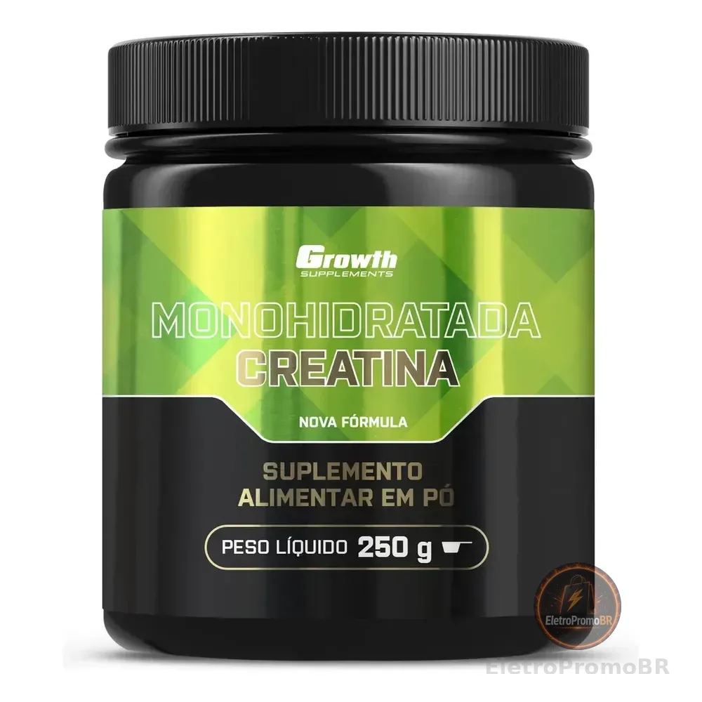 Creatina Monohidratada 250g Growth Supplements - Sem Sabor Em Pó