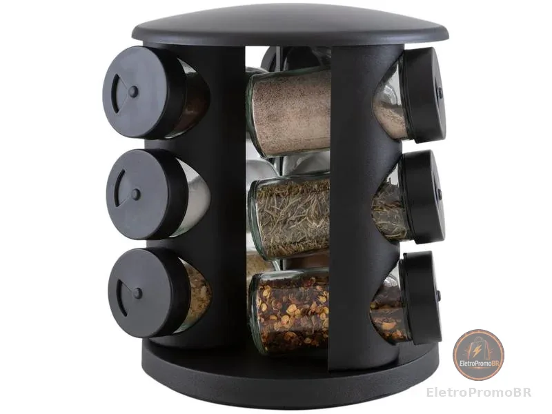 Porta-tempero de Vidro 10 Peças Brinox