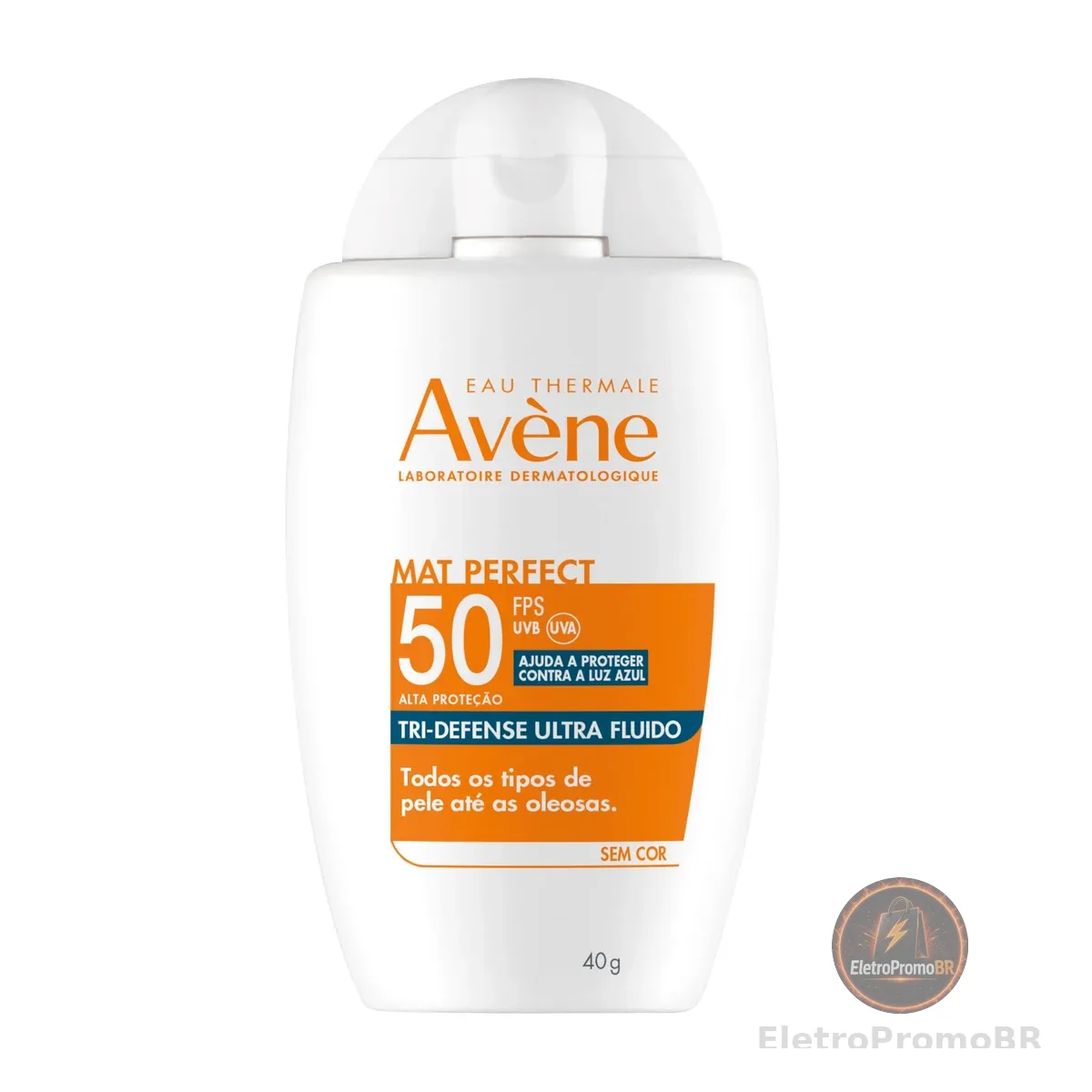 Avène Protetor Solar Facial Mat Perfect Tri-Defense Ultra Fluido Sem Cor FPS50 40g