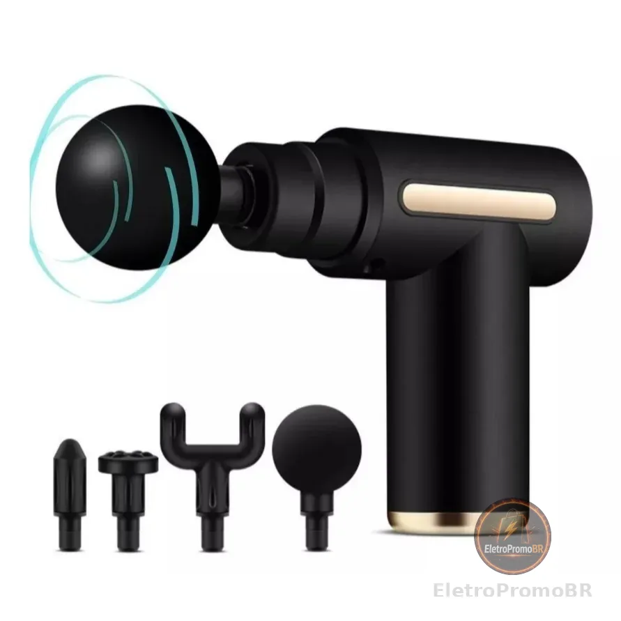 Massageador Elétrico Profissional Alta Frequência Portátil Muscular Massagem Pistola 110V/220V