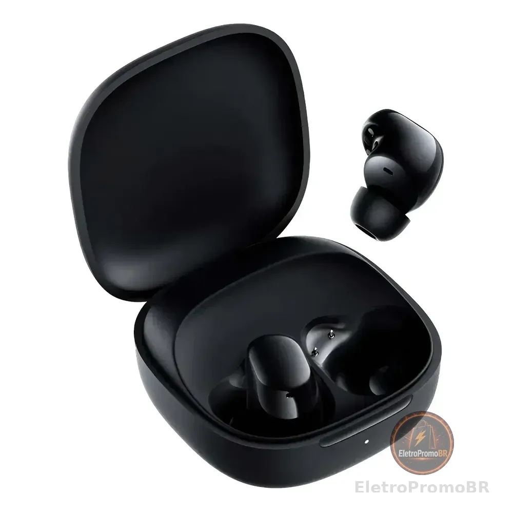 Fone De Ouvido Sem Fio Xiaomi Redmi Buds 6 Play Bluetooth5.4 Cor Preto