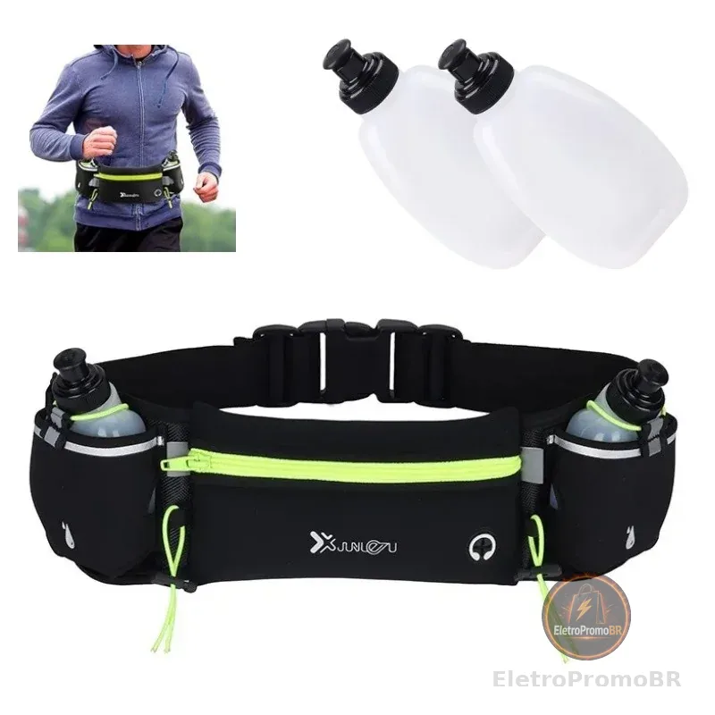 Cinto De Corrida À Prova D'água Pacote De Hidratação Com 2 Frascos Para Homens E Mulheres Caminhada Esporte