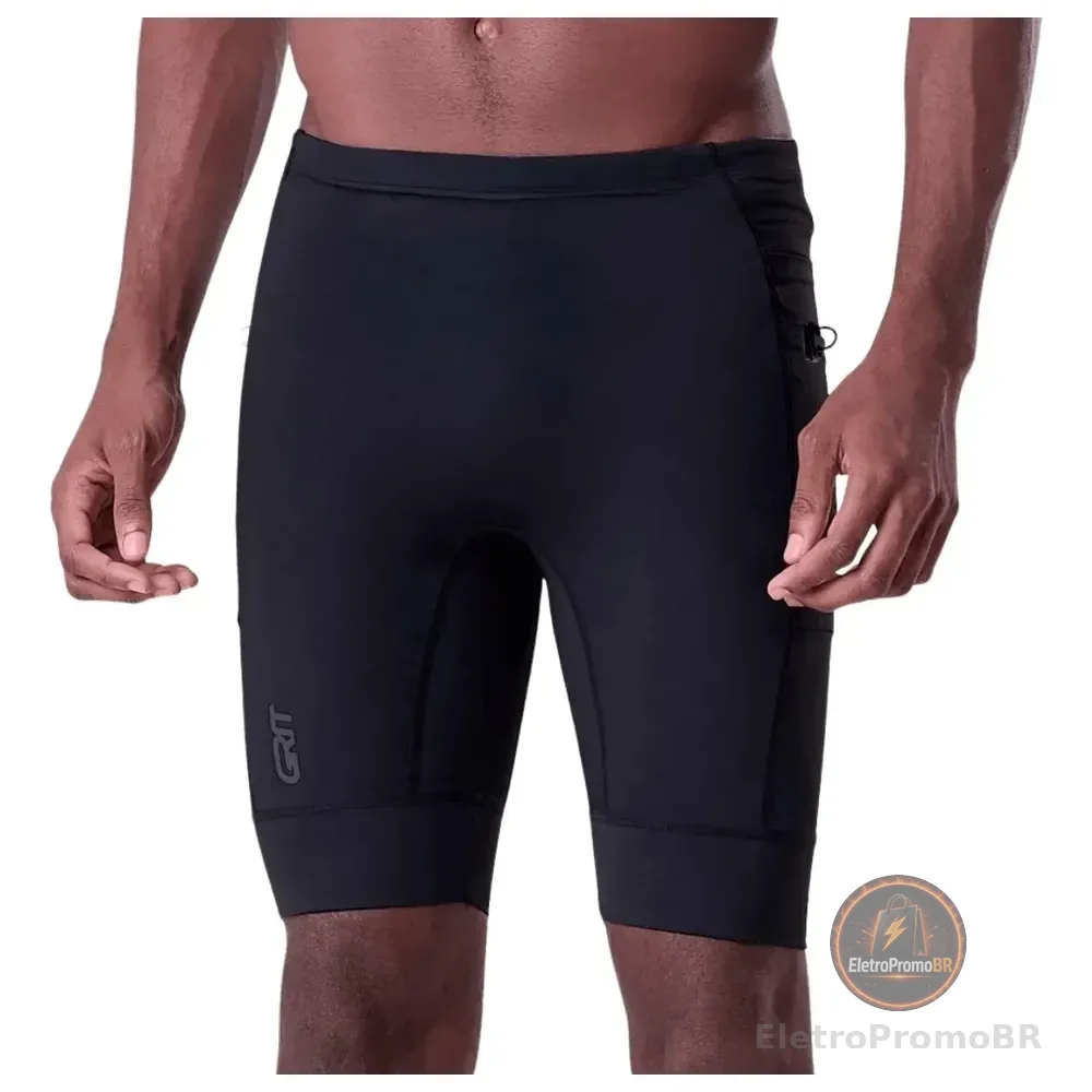 Bermuda Authen Grit Provas 9 Rio 2026 Preto M