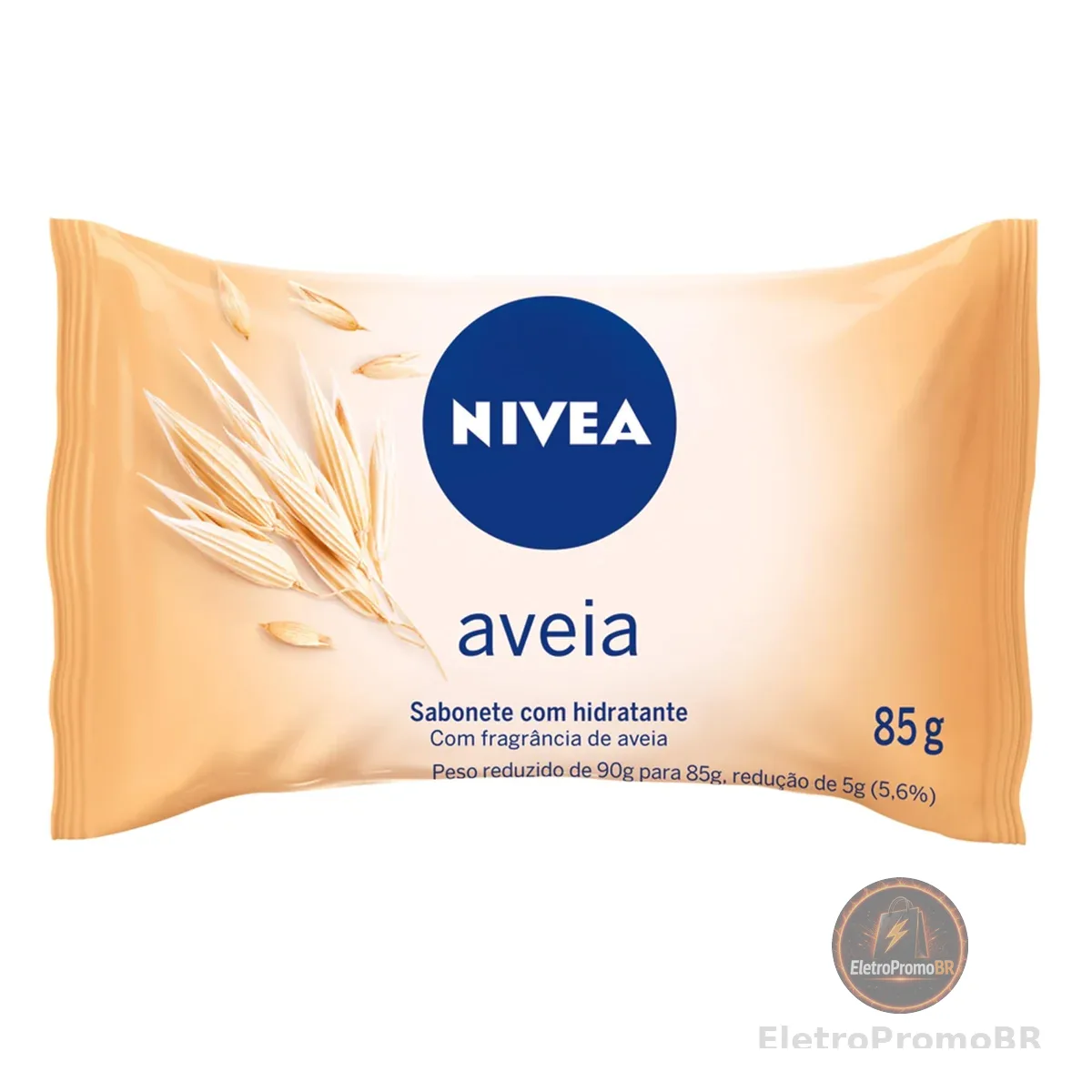 NIVEA Sabonete em Barra Aveia 85g, Limpeza Suave, Banho, Pele Macia e Hidratada, Proteínas de Aveia, Uso Diário, Todas as Peles