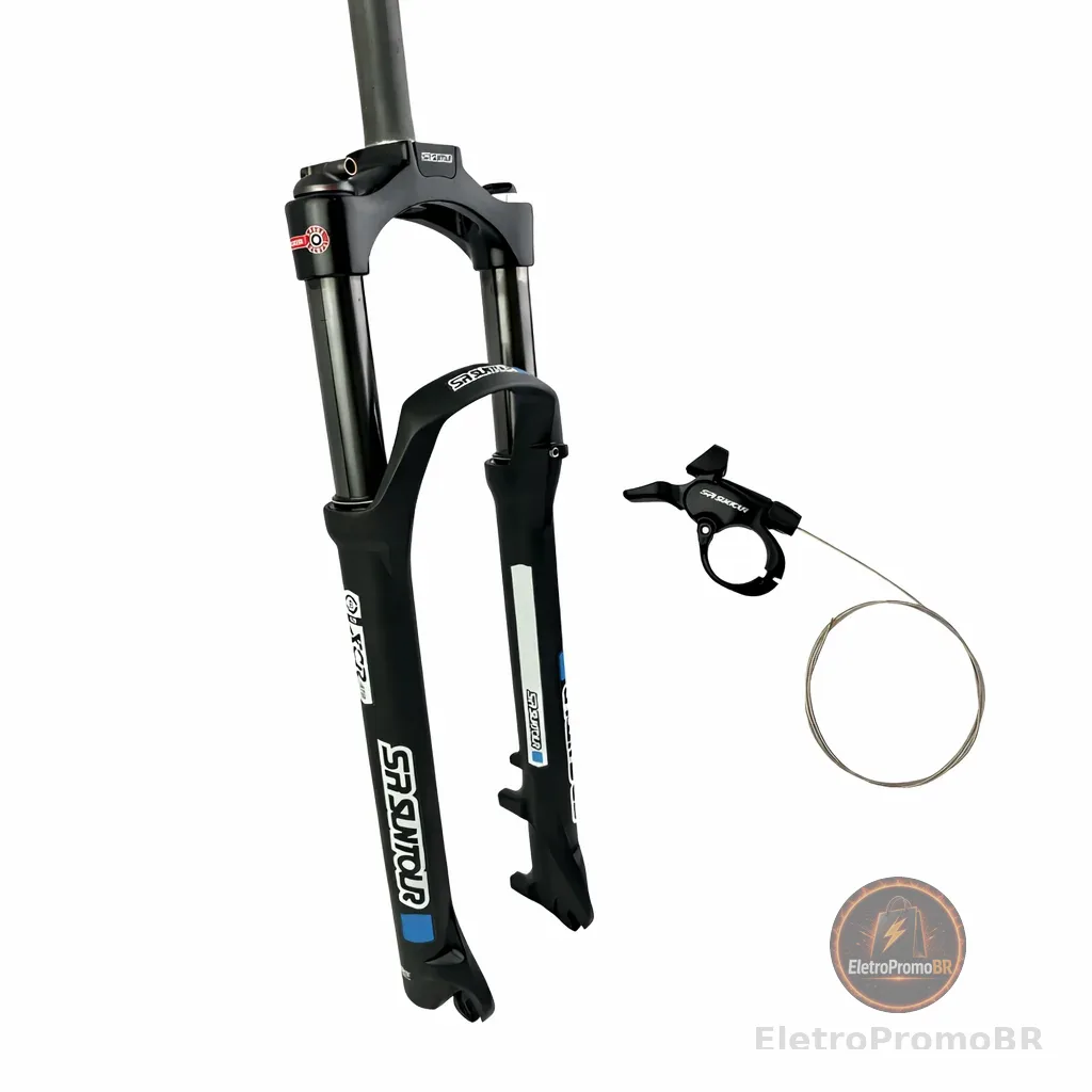 Suspensão Garfo 29 Suntour Xcr 32 Air Rlr Trava No Guidão Preto Mtb Original Aro 29