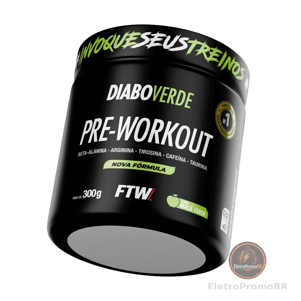 Pré Treino Diabo Verde Pre-Workout 300g - FTW