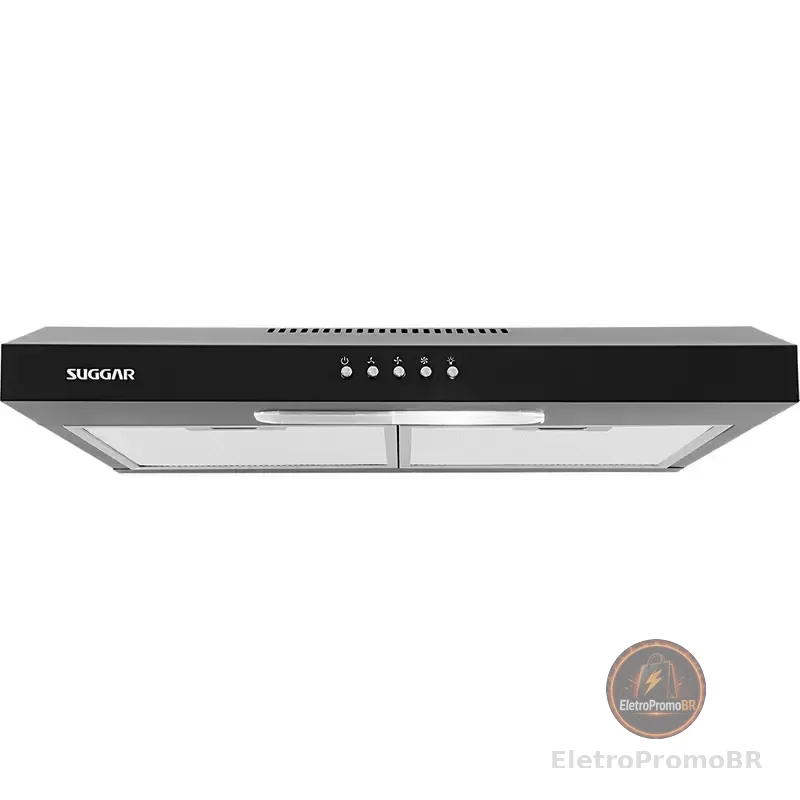 Depurador Exaustor Slim 60cm Preto Dps161pt Suggar 127v