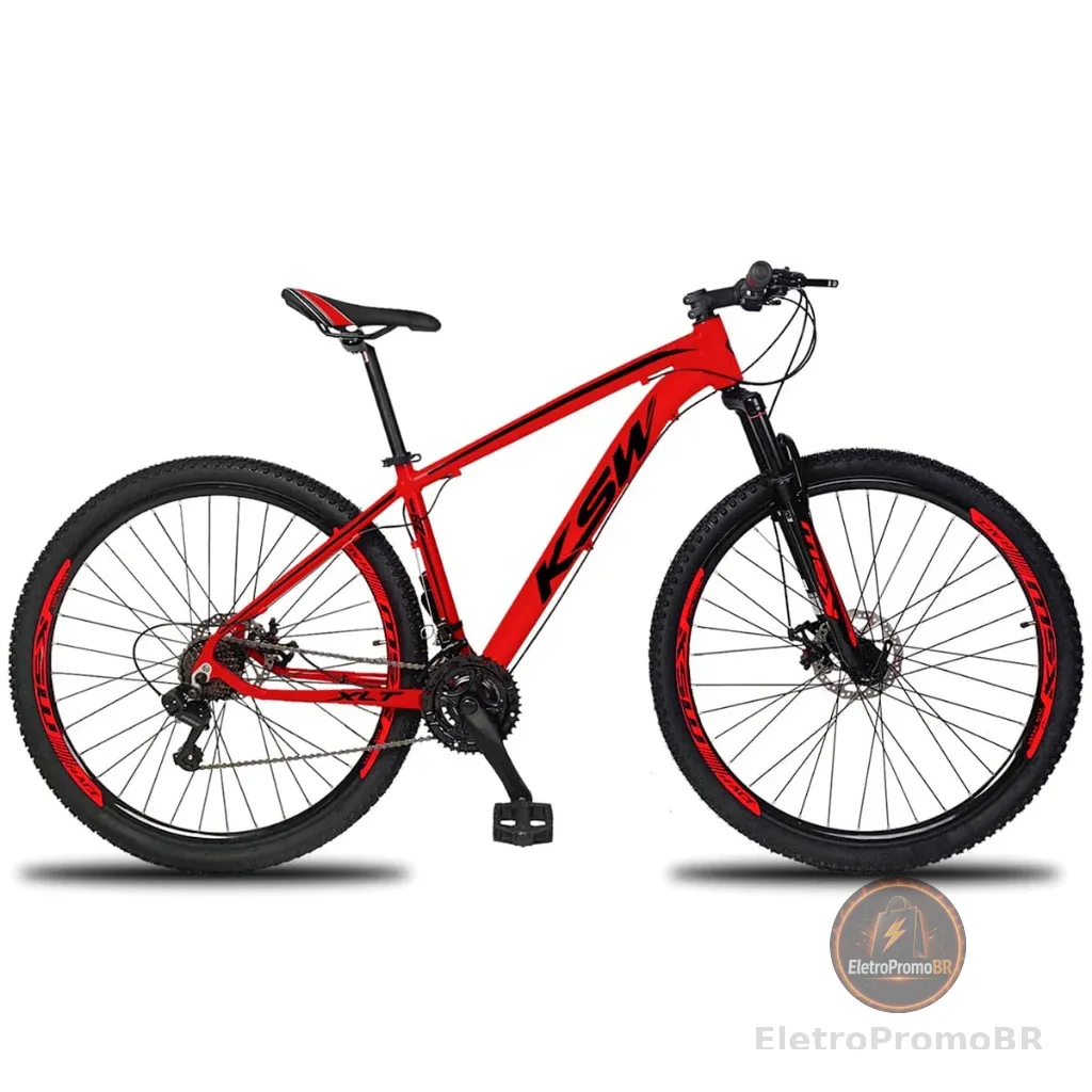 Bicicleta Aro 29 Ksw 27 Marchas Freio Hidráulico e K7