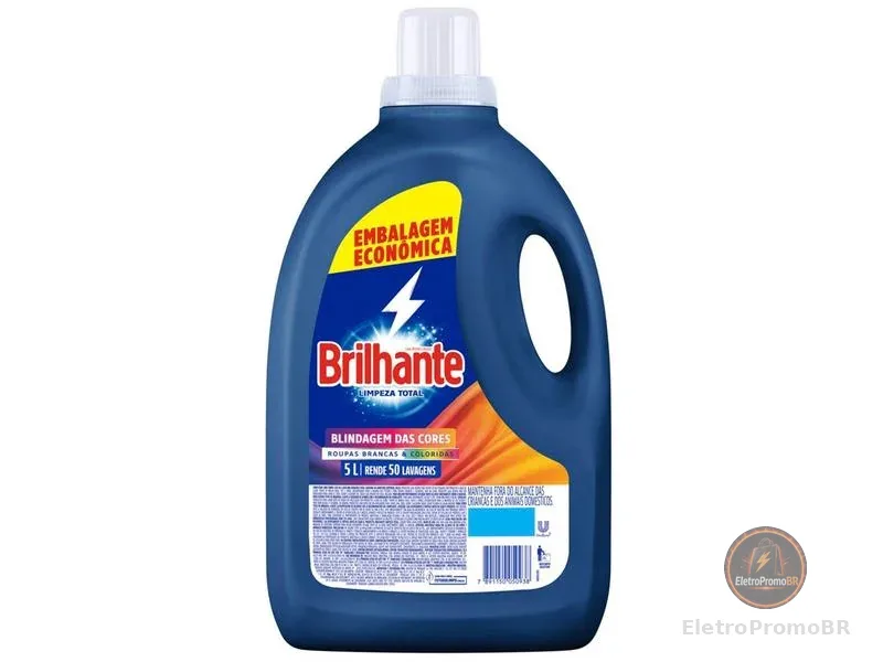 Sabão Líquido Brilhante Limpeza Total 5L