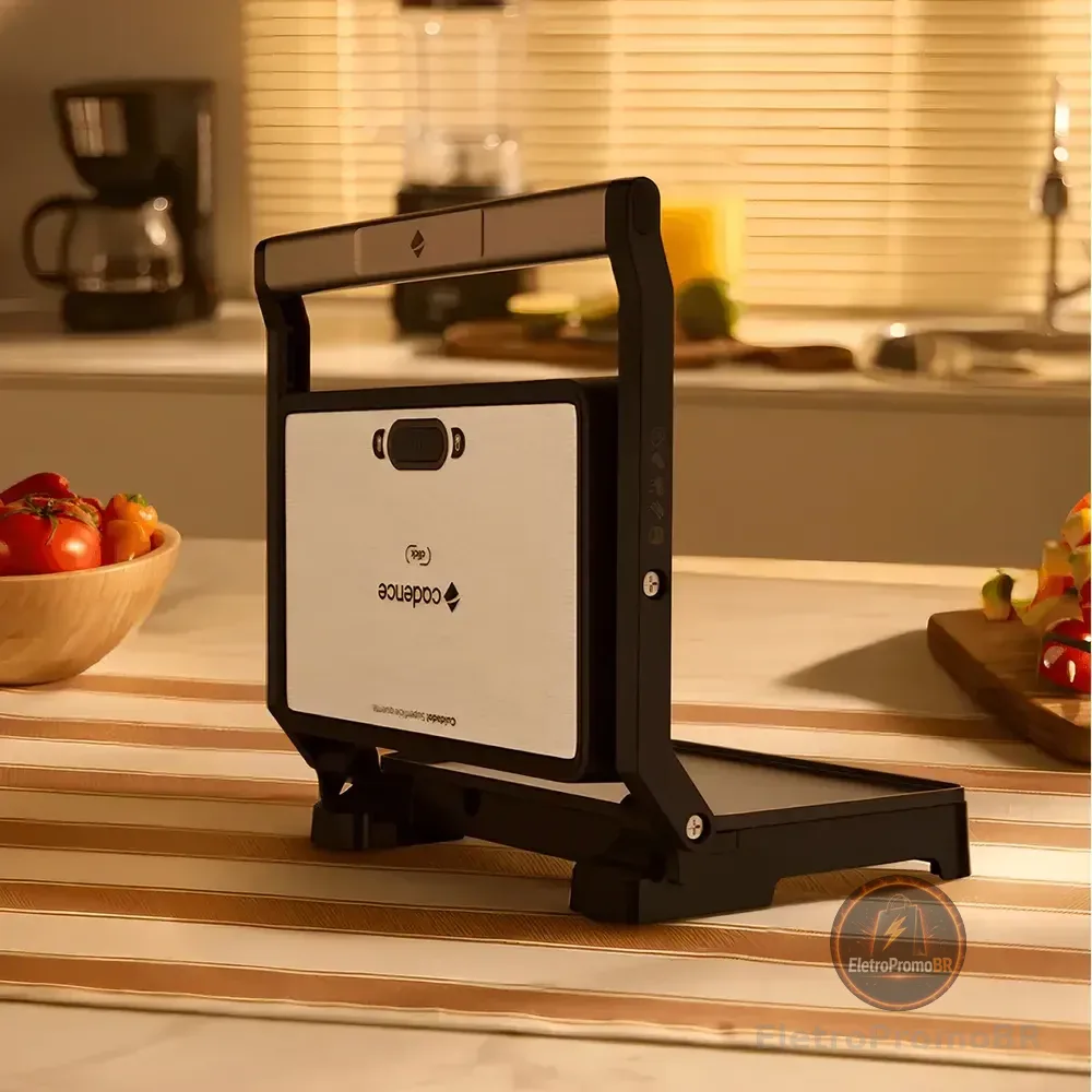 Grill Elétrico Cadence Click, 1200w, Grl200, 127v Prateado 220v