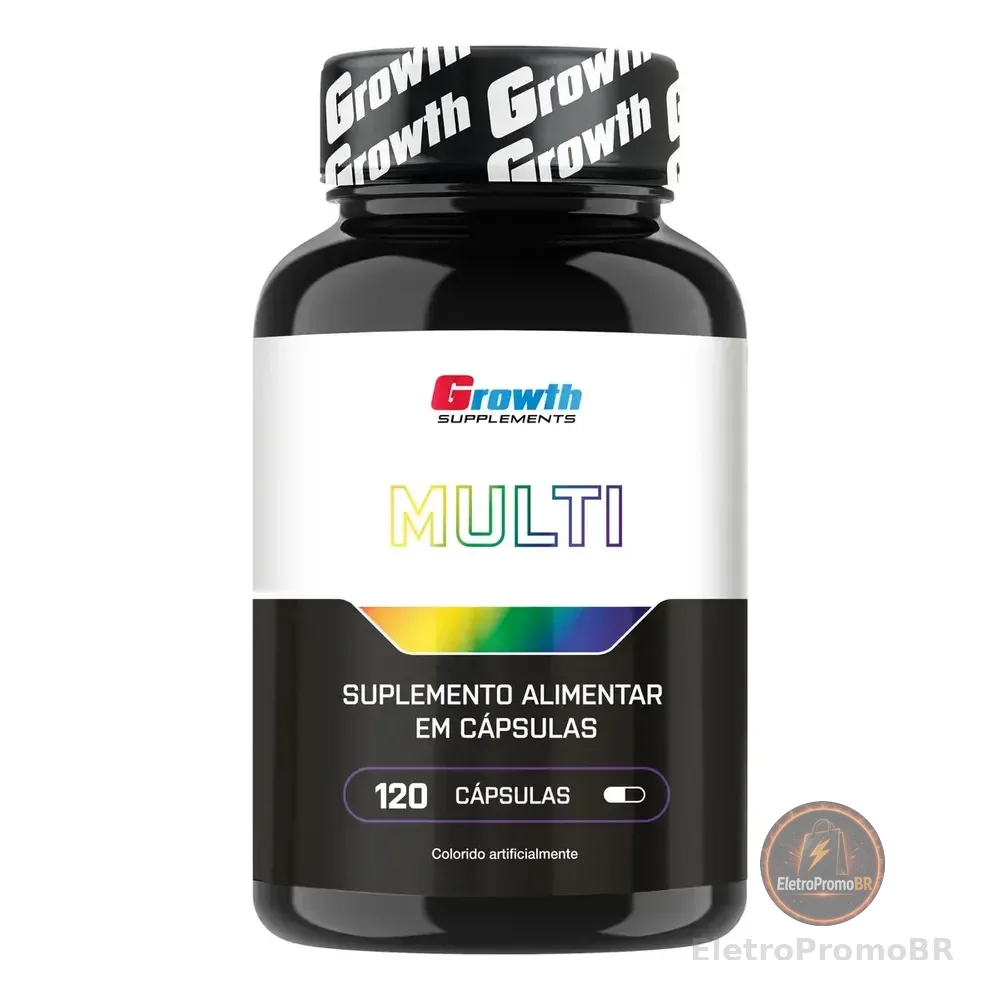 Multivitamínico 120 Cáps. Growth Supplements - Sabor Neutro (nova Fórmula)
