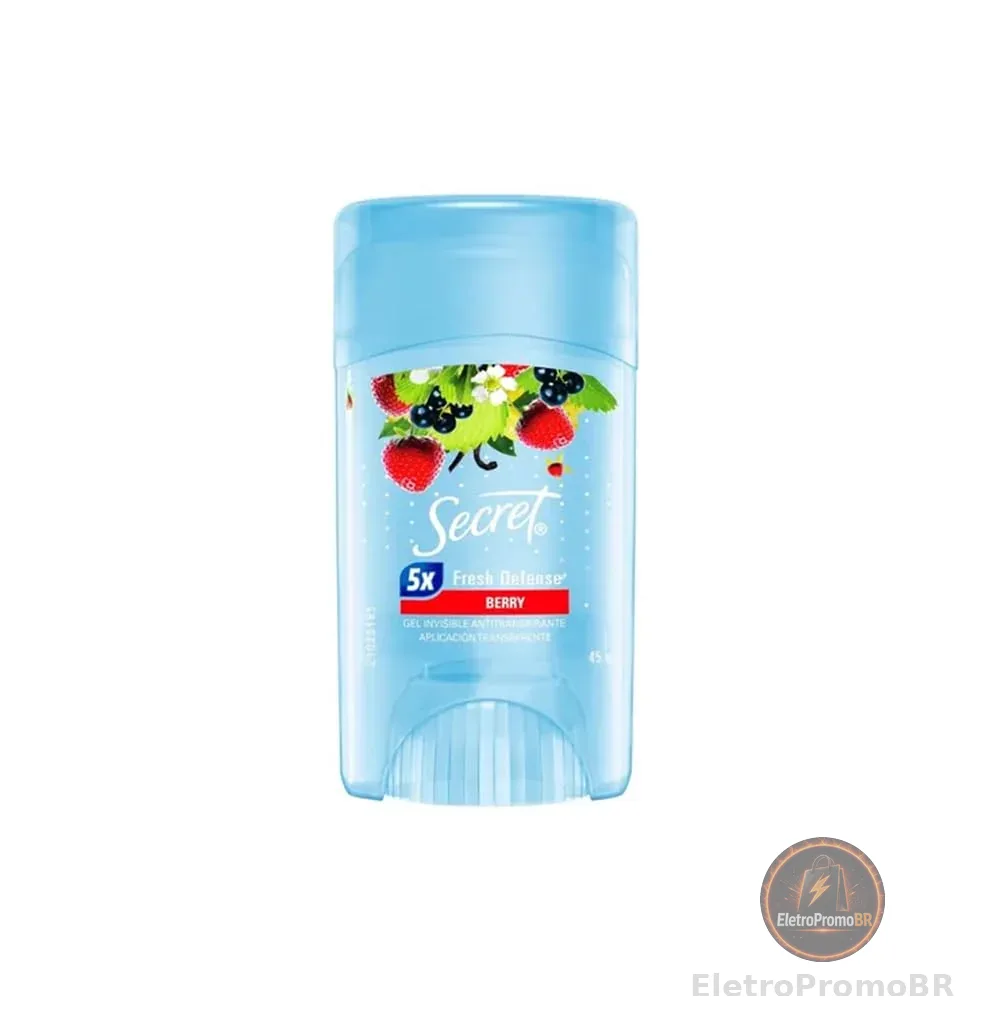 Secret Desodorante Antitranspirante em Gel Berry, Frutas Vermelhas 45g