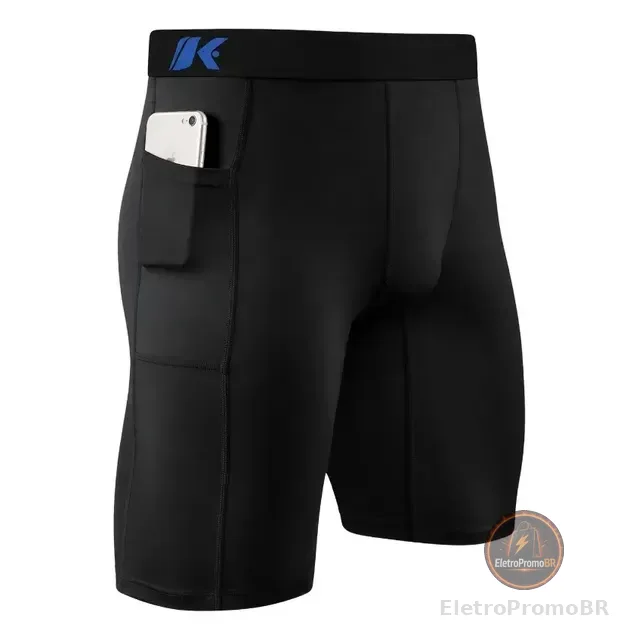 Bermuda Térmica Com Bolso Anti Assadura Esportiva Keeper