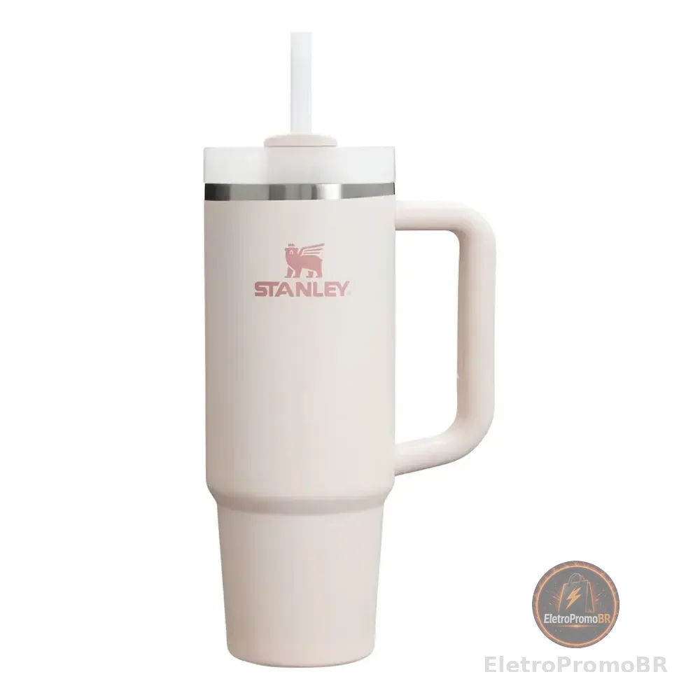 Copo Térmico Quencher Quartzo Rosa Stanley | 887ml Liso