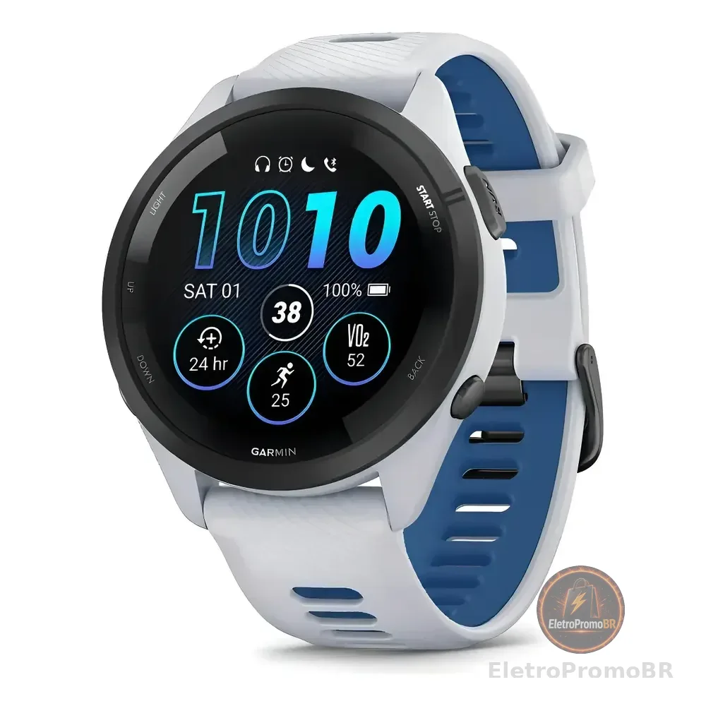 Relógio Garmin Forerunner 265 Music Branco Eu/pac
