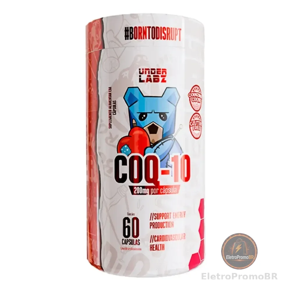 Vitamina Coq-10 Pote 60 Cápsulas Under Labz Neutro 60 Cápsulas