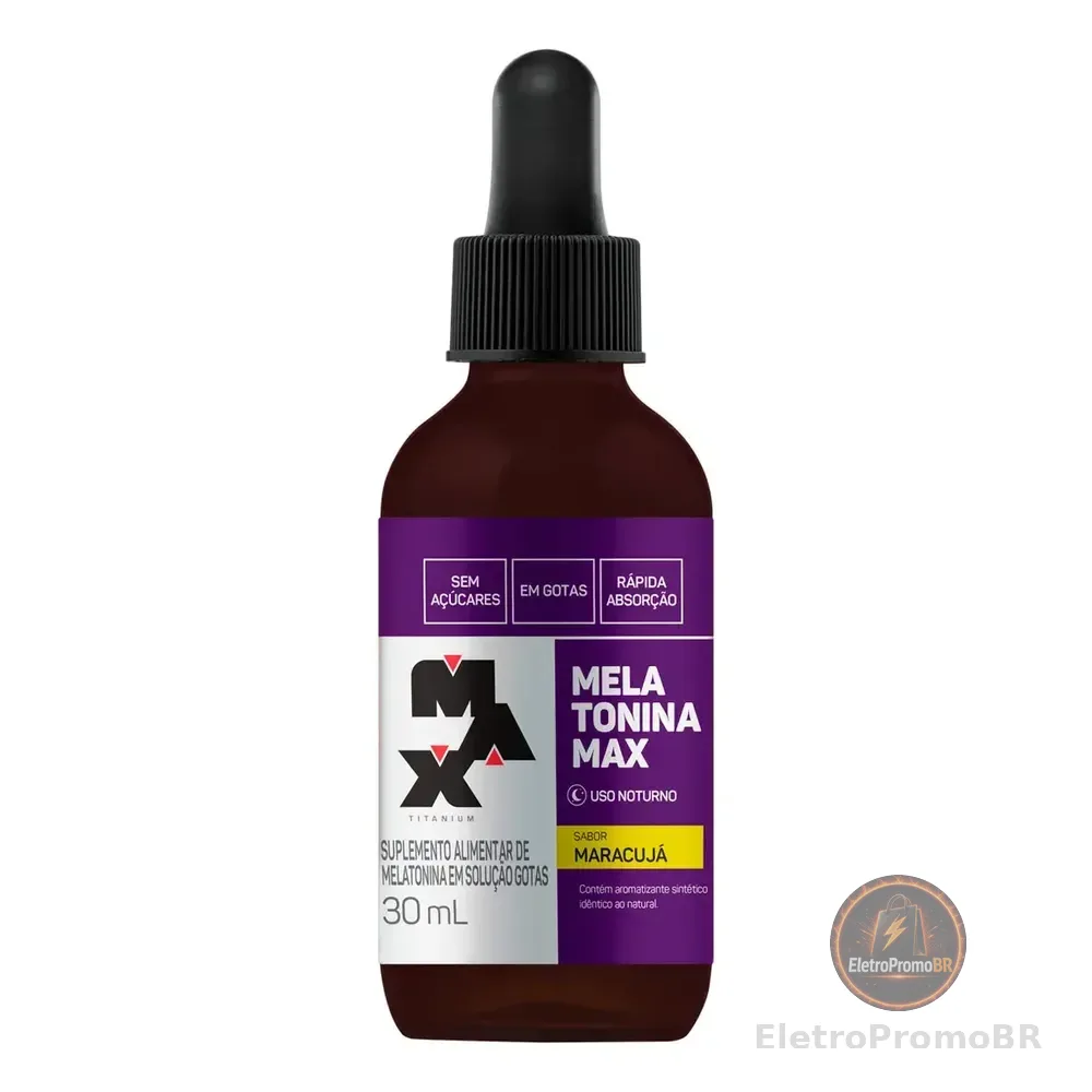 Melatonina 30ml Max Titanium Sabor Maracujá