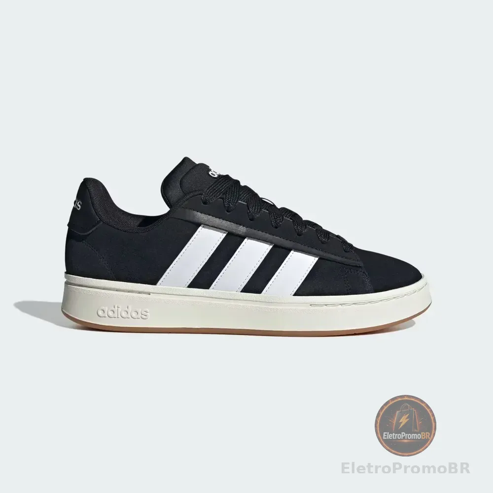 Tênis Masculino Grand Court Alpha 00s adidas Cblack/ftwwht/gum10 Lisa 41 Br