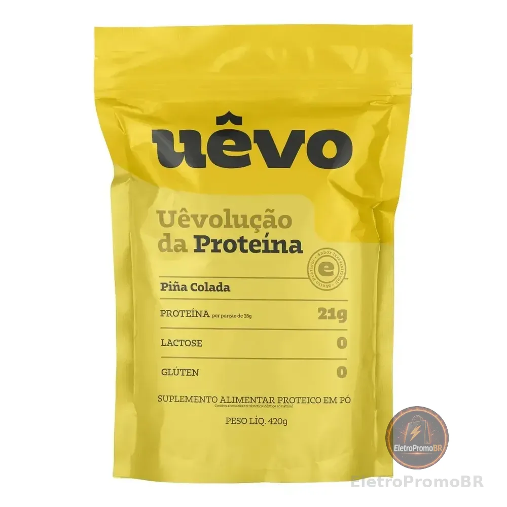 Proteína Uêvo De Ovo Sabor Piña Colada 420g Em Pó Sem Lactose