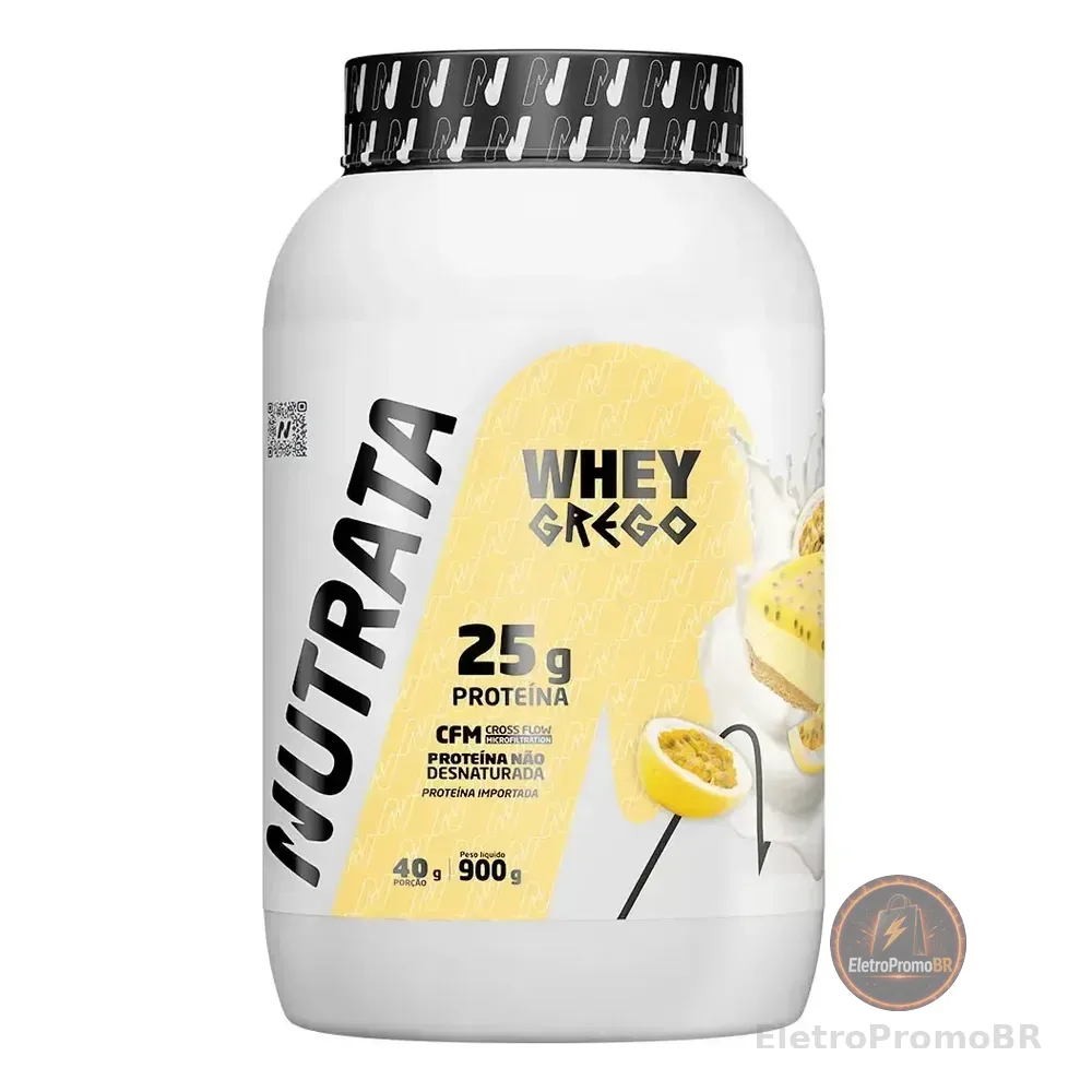 Whey Grego 3w Pote 900g Mousse De Maracujá Nutrata