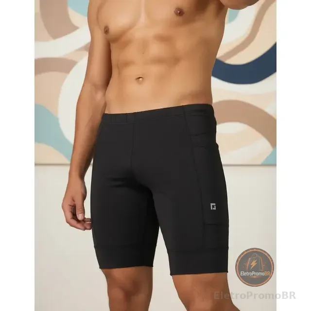 Shorts  Compressão De Corrida Masculino C/ Bolsos Promoção