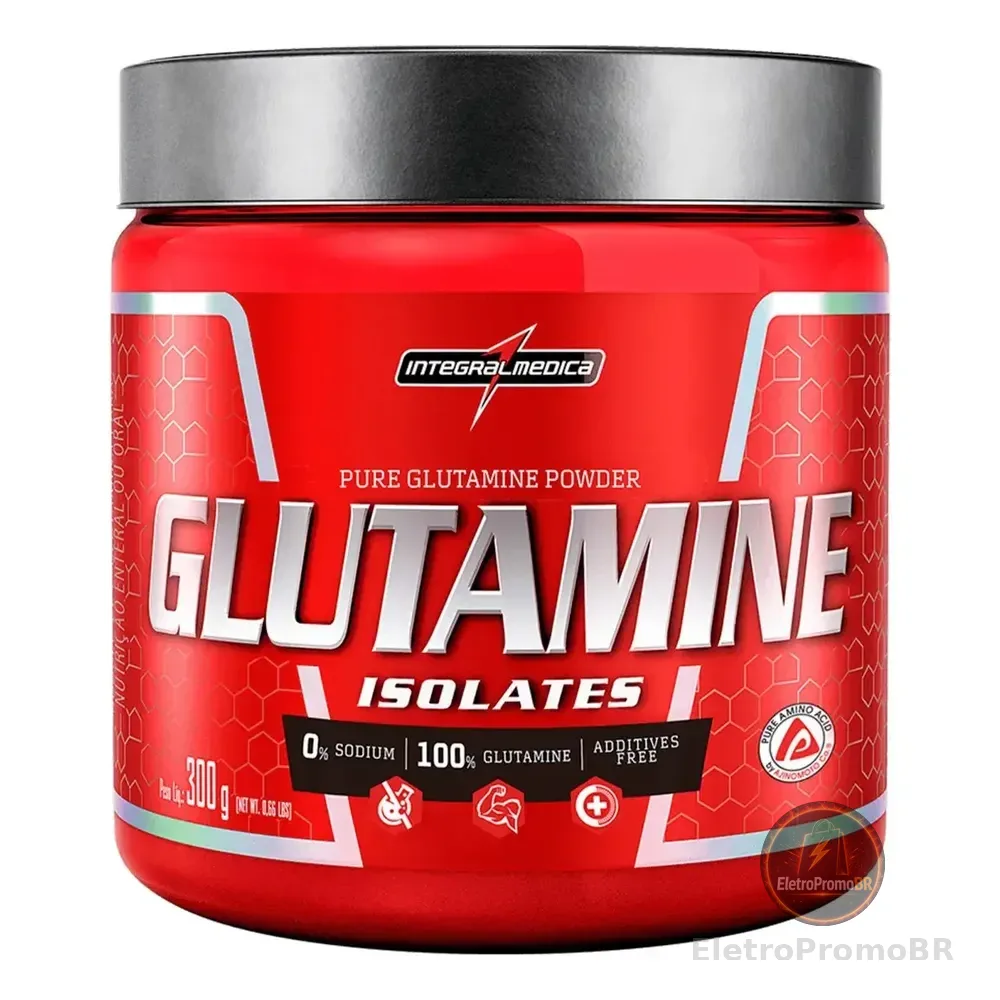 Suplemento Glutamina Em Pó Sem Sabor 300g Integralmédica