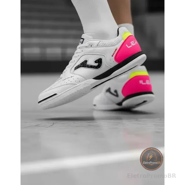 Chuteira Futsal Joma Top Flex Mundial Masculino Couro Indoor