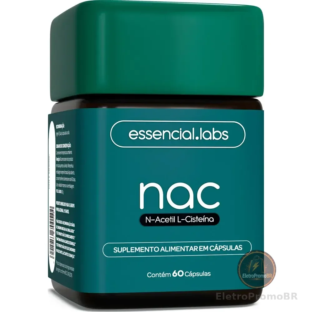 Nac 600mg - Fórmula Exclusiva Com Máxima Concentração E Pureza - 60 Cápsulas Sem Sabor