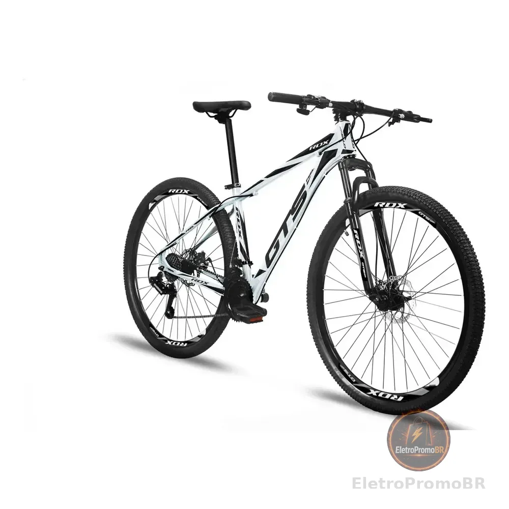 Bicicleta Aro 29 Gts Alumínio Rdx 24v Freio A Disco Cor Branco/preto Tamanho Do Quadro 19