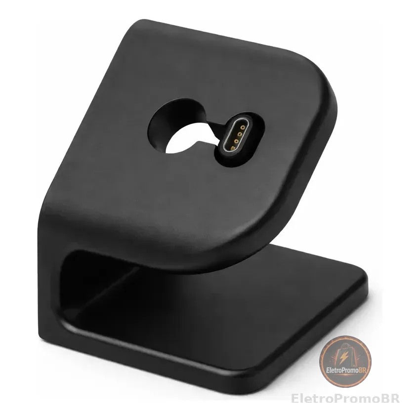 Suporte Base Carregador Mesa Para Relógio Garmin Preto Preto