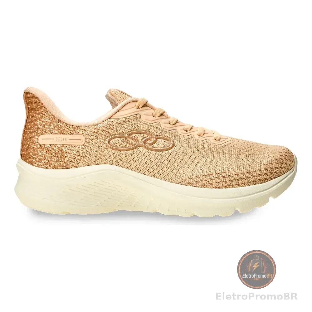Tênis Feminino Delta 122 Olympikus Pessego Claro Dusty Liso 35 Br