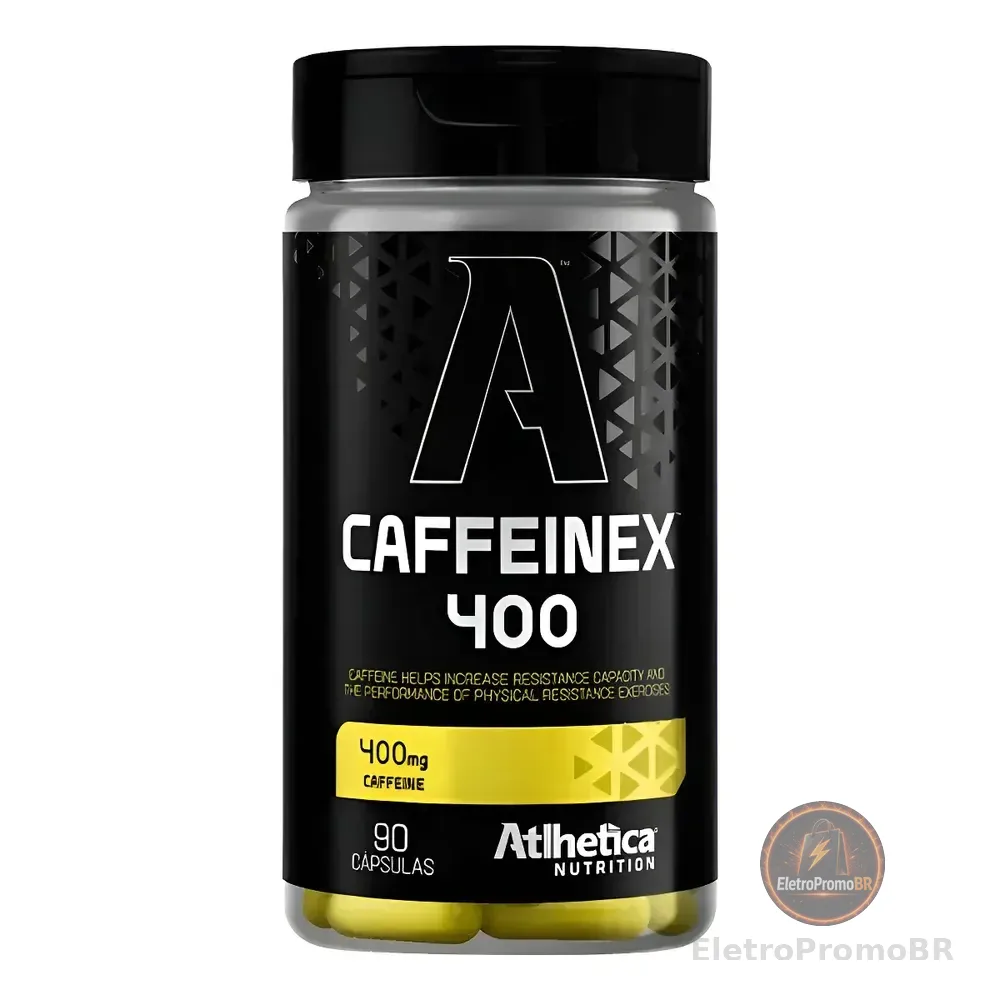 Cafeína 400mg Caffeinex Anidra 90 Caps Atlhetica Nutrition Sabor Sem Sabor