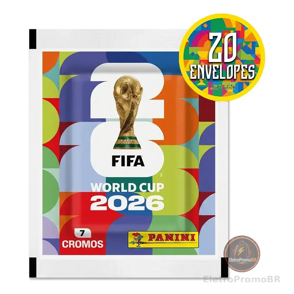 Kit 140 Figurinhas Do Álbum Copa Do Mundo 2026- 20 Envelopes