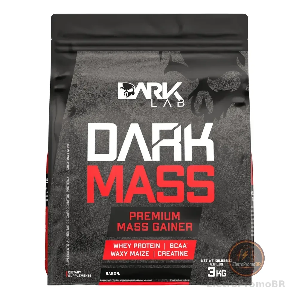 Hipercalórico Dark Mass 3kg Dark Lab Sabor Baunilha
