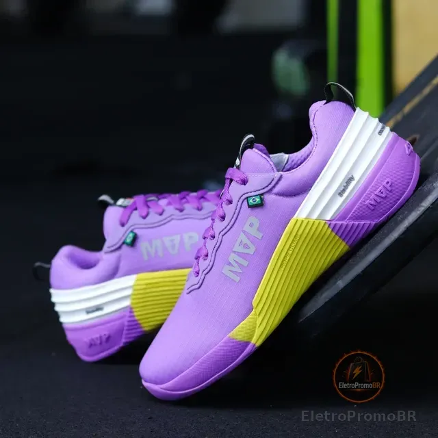 Tênis Para Crossfit - Mvp 4x4 Purple Yellow White