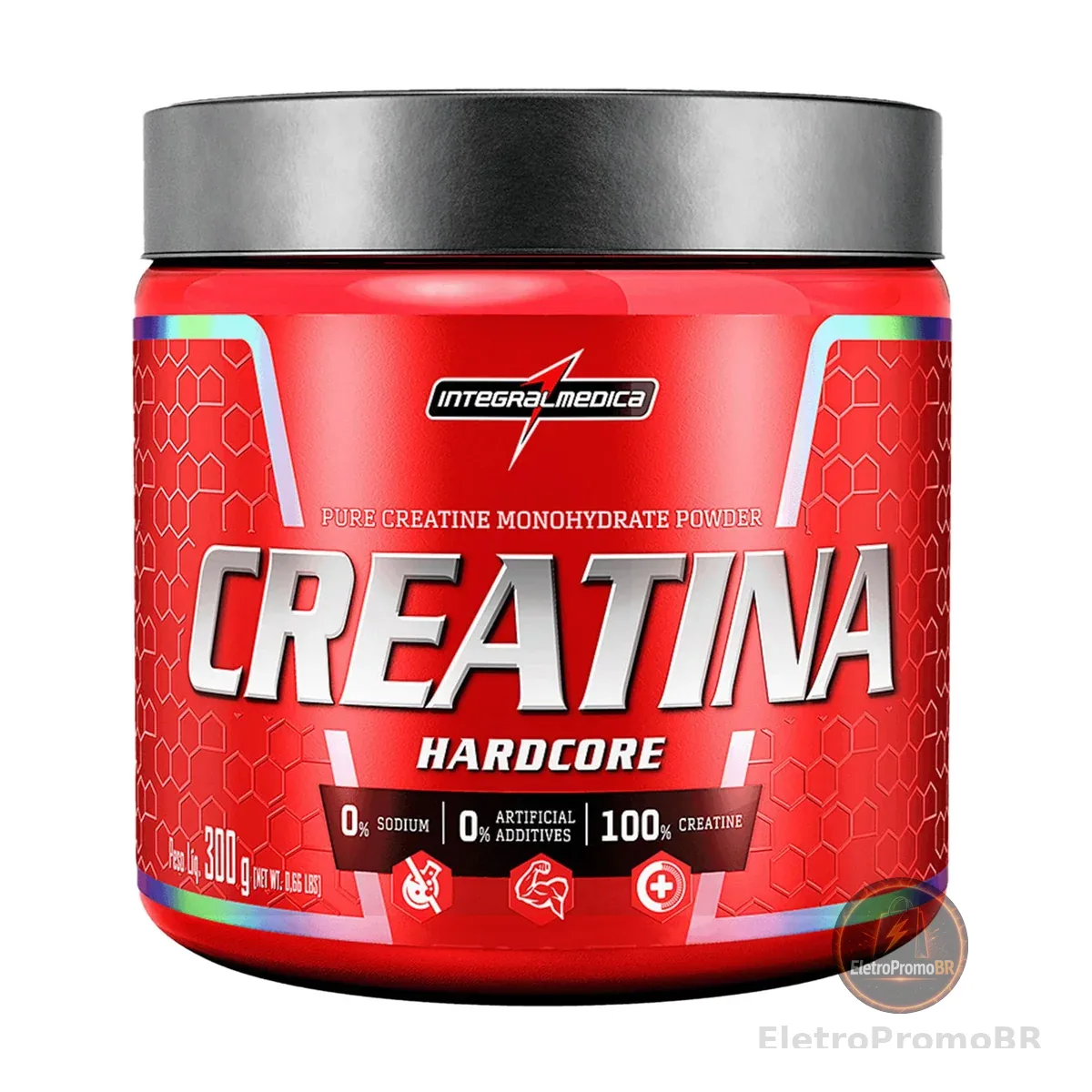 Integralmedica - Creatina em Pó Hardcore 100% Pura e Monohidratada - 300g