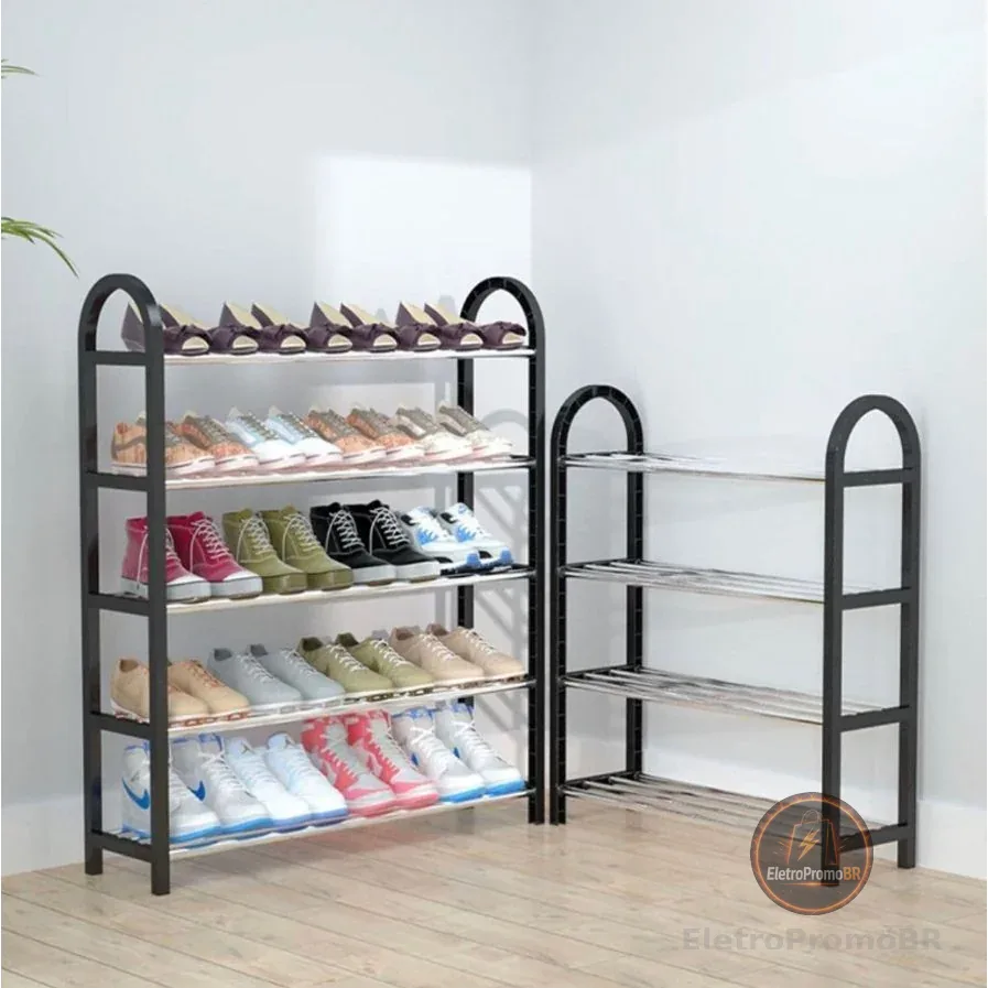 Sapateira 4/5 Andares Desmontável Organizador de Tênis 8 OU10 Pares