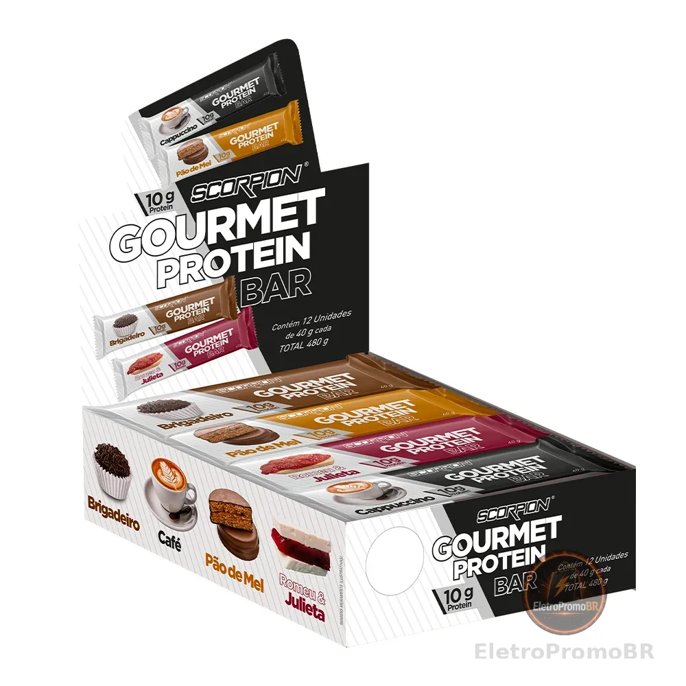 Barra de Proteína Scorpion 40g Gourmet Protein (12 unidades na caixa)