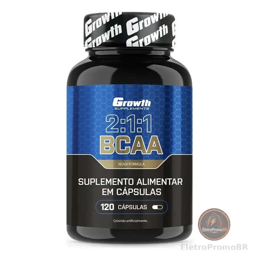 Bcaa 2:1:1 120 Cápsulas Growth Supplements