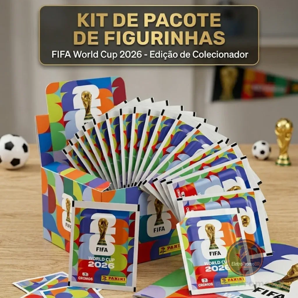Kit de 100 60 Pacotes de Figurinha para Álbum da copa do mundo 2026