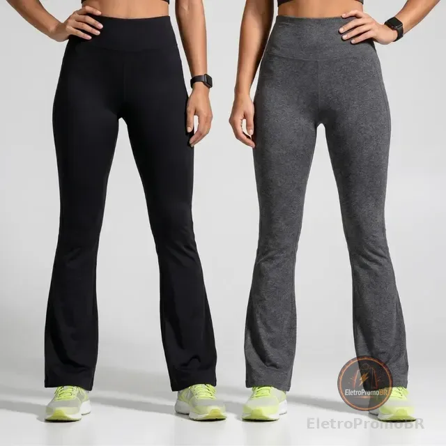 Kit 2 Calça Legging Bailarina Zero Transparência Grossa