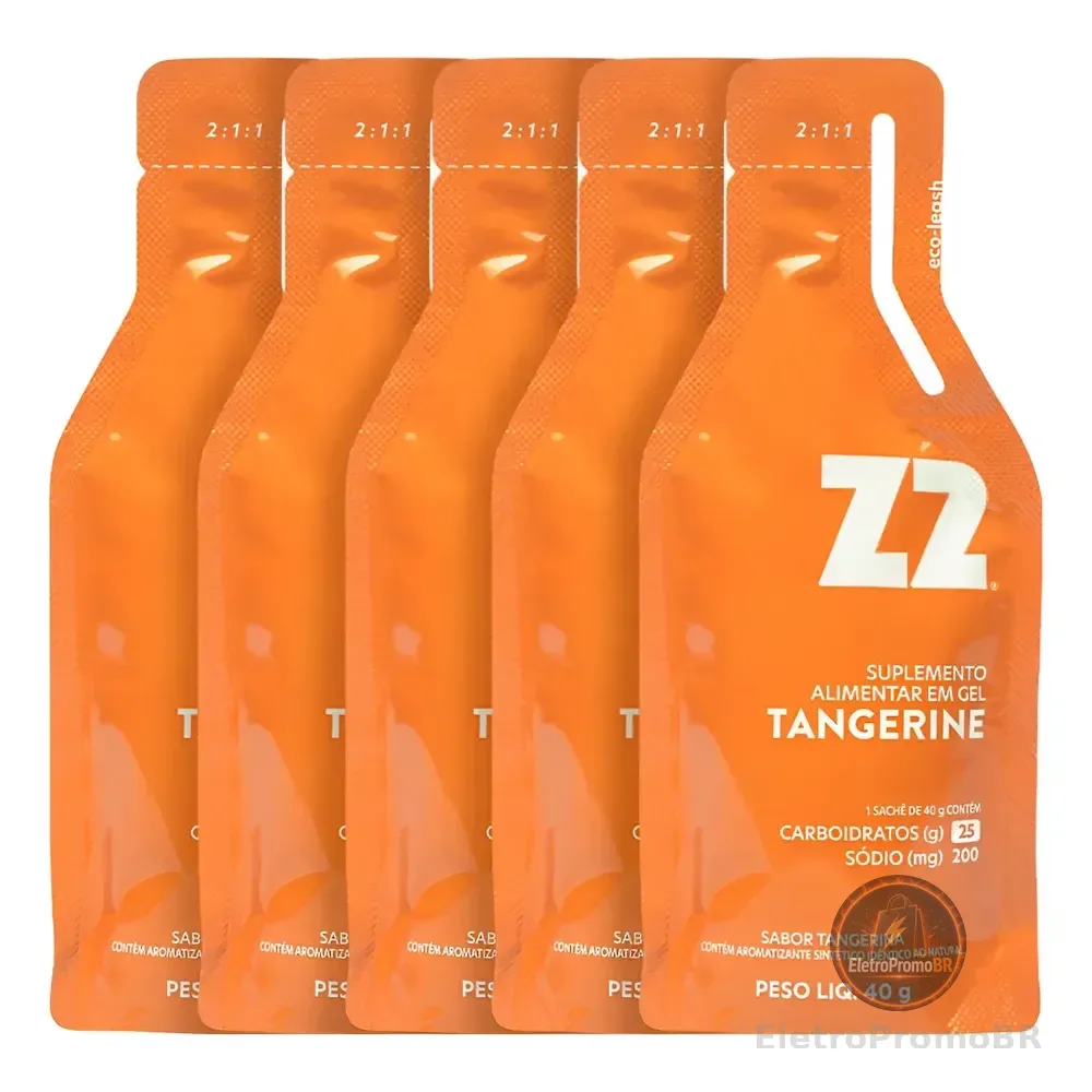 Energy Gel Z2 Tangerine Box 10 Unidades Sachê 40g Tangerine