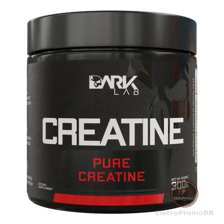Creatina Monohidratada Em Pote 300g 100% Pura Dark Lab