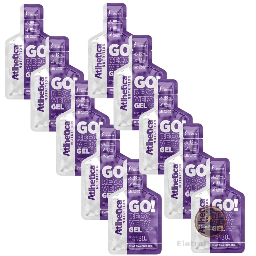 Gel Carb Go Recovery Atlhetica Energia Endurance Cx 10x30g