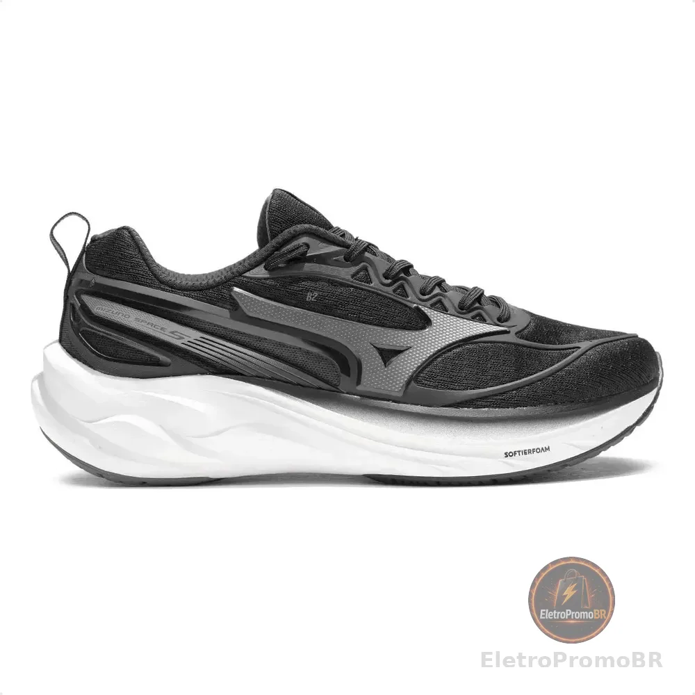 Tênis Mizuno Space 5 Masculino  Preto/prata 41