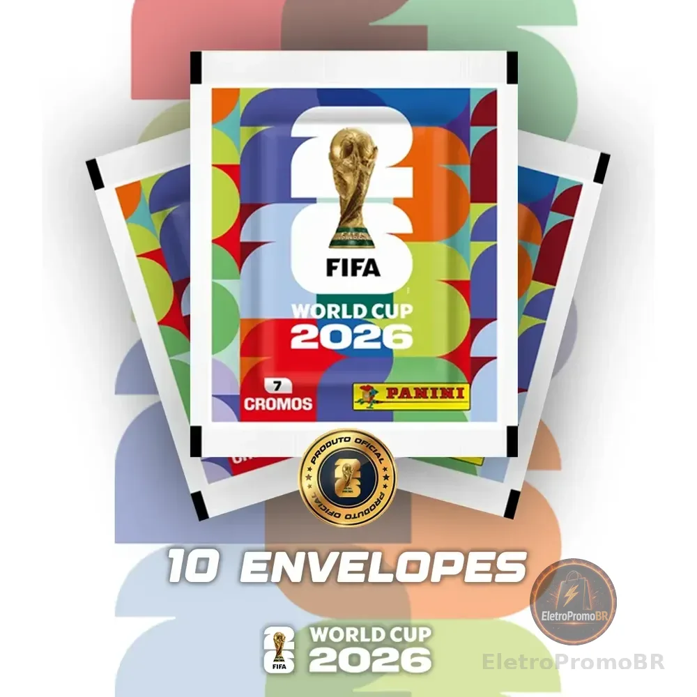 Álbum De Figurinhas Da Copa Do Mundo Fifa 2026 Panini Somente Figurinhas - 10 Envelopes